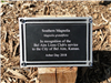 Tree plaque in recognition of the Bel Aire Lion's Club service to the City of Bel Aire, Kansas for Arbor Day 2018