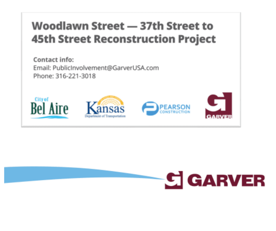 Contact information for the Woodlawn Expansion Project. Call 316-221-3018.