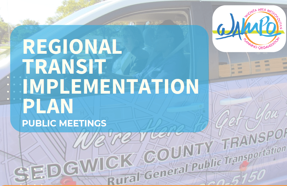 Regional Transit Implementation Plan Public Meetings. WAMPO logo in the top right hand corner.