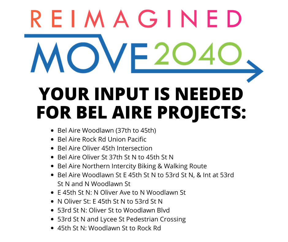 PROVIDE YOUR INPUT ON BEL AIRE PROJECTS